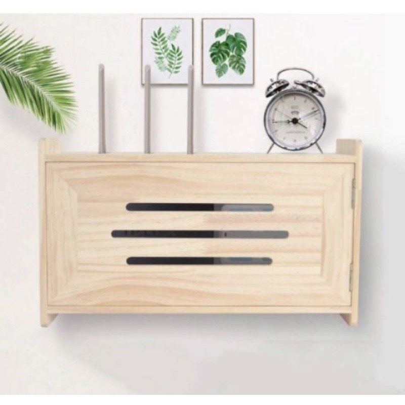 Tempat penyimpanan Wifi /Rak wifi kayu/rak wifi unik 342010