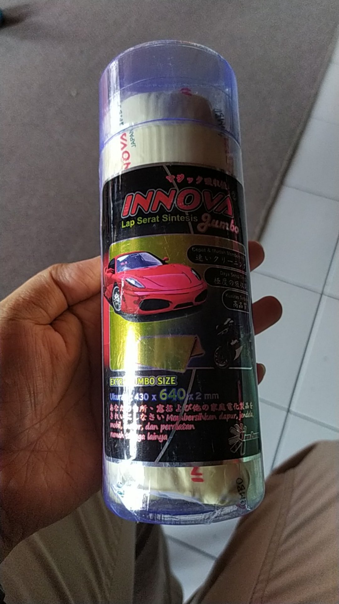 Lap Kanebo Inova Jumbo Kanebo Lebar Tebel Serap Air