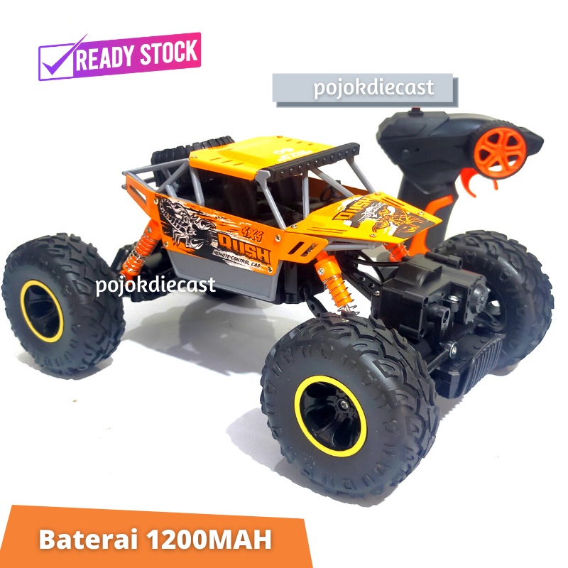 RC Rock Crawler Alloy New Version 2.4Ghz Frekwensi Tidak Tabrakan