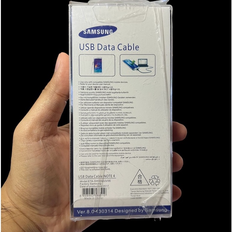 Kabel Data SAMSUNG USB A to Micro 1.5 Meter Original 100%