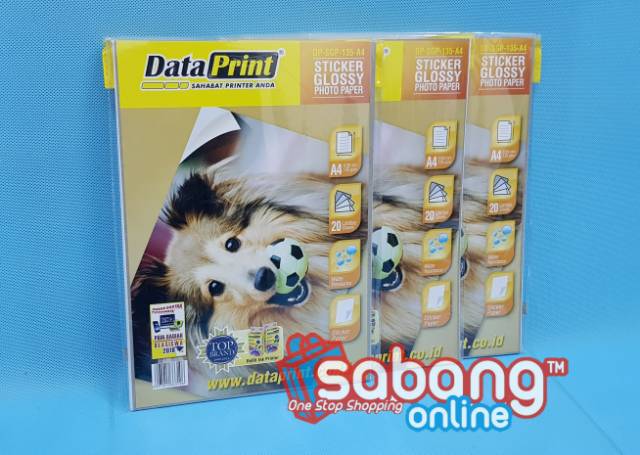 

HJK PAPER DATA PRINT STICKER GLOSSY / KERTAS FOTO DATA PRINT STICKER