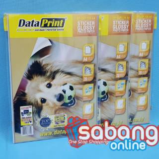 PAPER DATA PRINT STICKER GLOSSY / KERTAS FOTO DATA PRINT