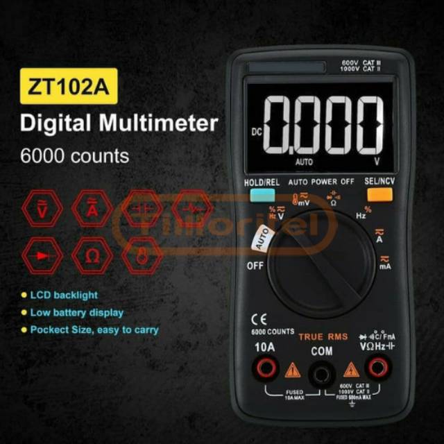 Multitester Zoyi ZT102A Digital