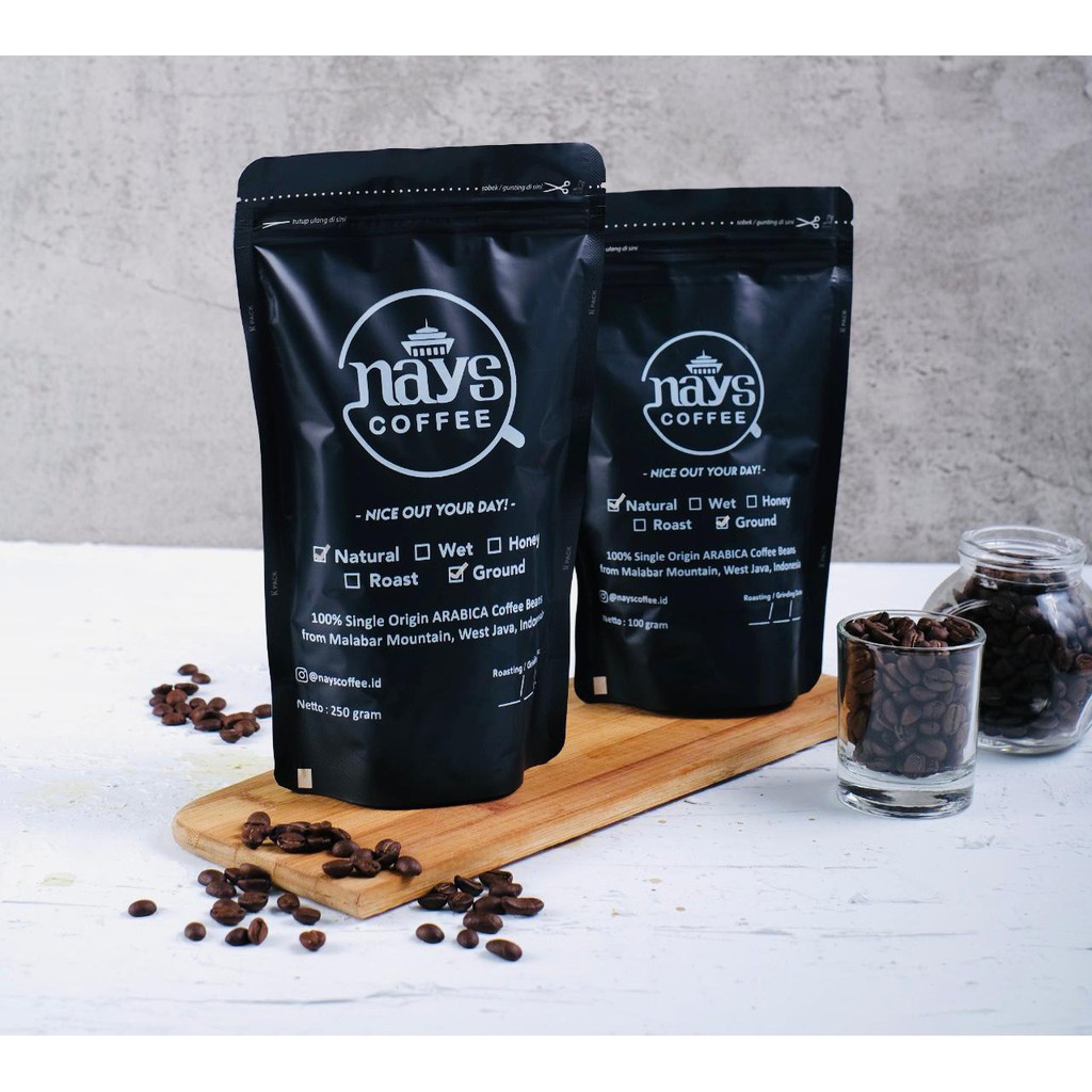 

Kopi Malabar - Ground/Bubuk (Natural) Nays Coffee 100gr