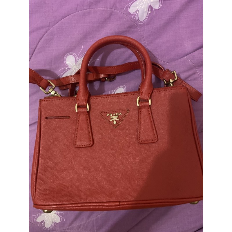 Red Prada bag