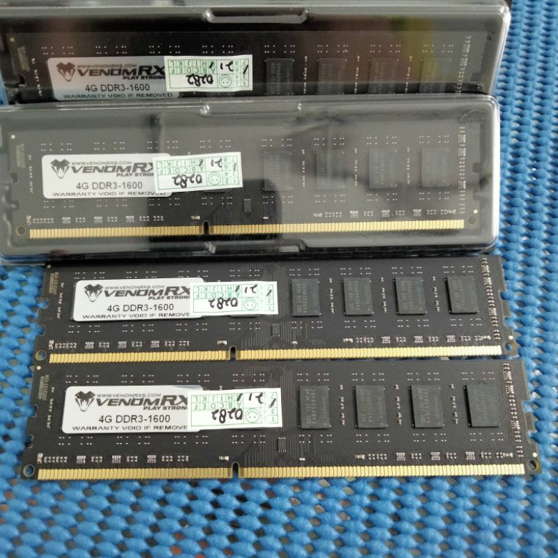 memory ram DDR3 4gb Venom RX 12800