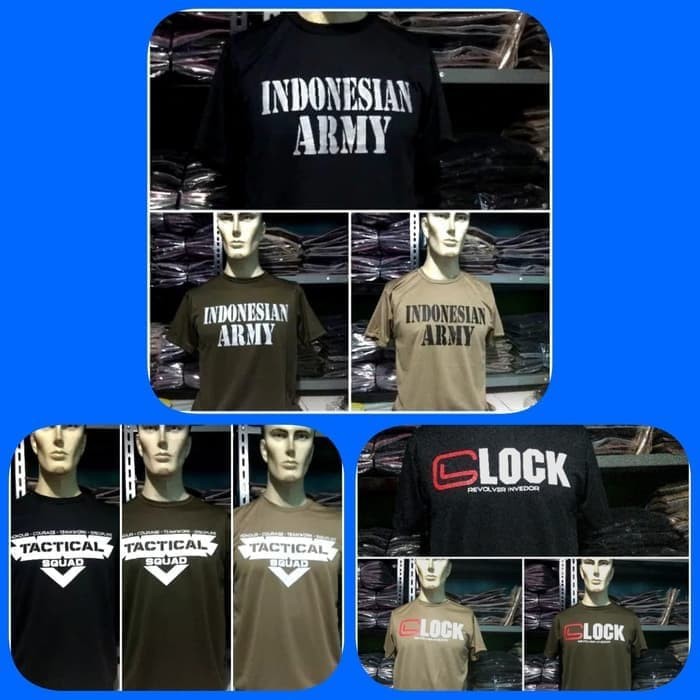 KAOS BAJU TACTICAL ARMY