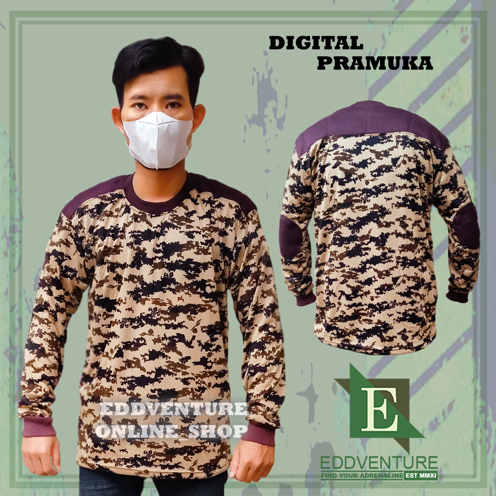 Baju kaos decker dekker hitam biru tua navy polos loreng marpat digital pramuka gurun teluk tactical lengan panjang pria wanita dewasa murah keren