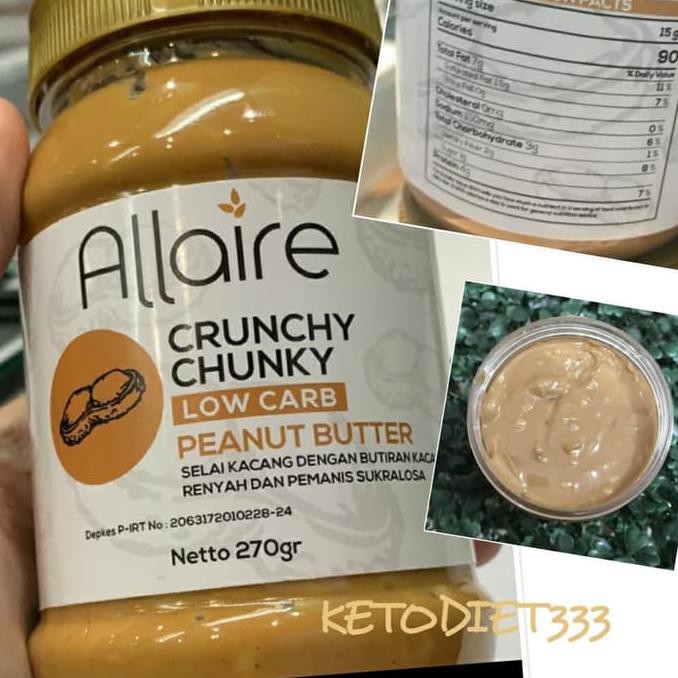 

Ketobetic Crunchy Chunky Peanut Butter Selai Kacang untuk Diet Keto