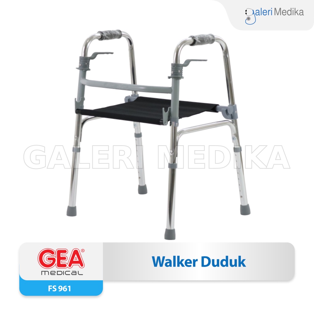 Walker Duduk GEA FS961L / FS-961L / FS 961 L - Alat Bantu Jalan Orang Tua