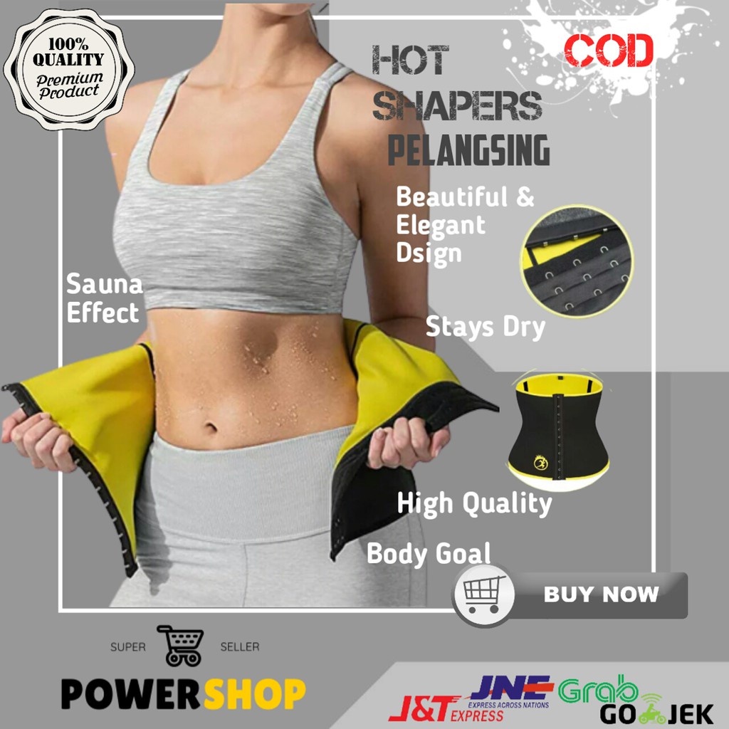 Korset Hot Shapers Neotex Slimming Waist Chincer Dengan 3 Pengait