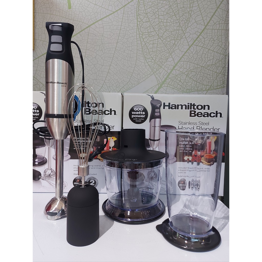 HAMILTON HAND BLENDER / BLENDER TANGAN STAINLESS STEEL / HAMILTON BEACH