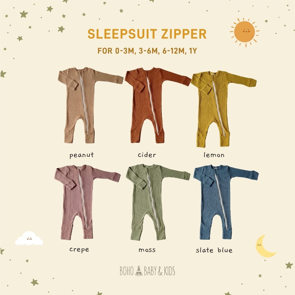 Bohopanna - Bohobaby SLEEPSUIT ZIPPER New