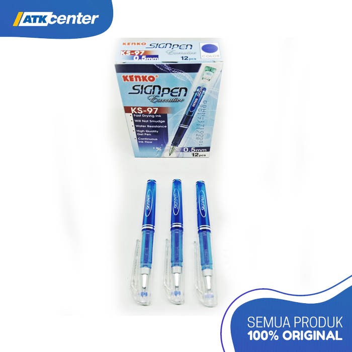 

Ballpoint / GEL PEN /GEL PEN KENKO KS-97 SIGN PEN BIRU