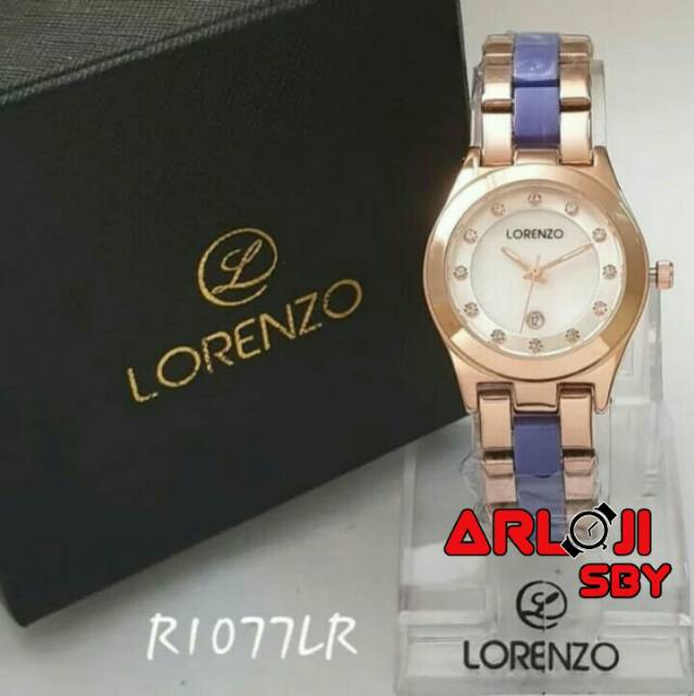 Jam wanita LORENZO 1077 casual original