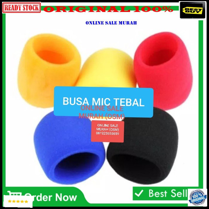 G152 Original 100% busa mic pegang handle tebal spoon mik pengaman microphone ori pembungkus mikrophone asli spon pelindung  UNTUK SEGALA JENIS MIC PEGANG HANDLE  Bahan sangat tebal dan tidak mudah sobek  WARNA PERMINTAAN TULIS DI KOLOM CATATAN