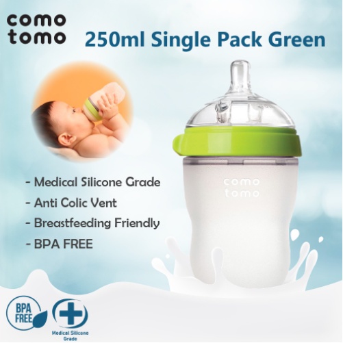 Comotomo Baby Bottle Anti kolik 250ml Single Pack / Botol Susu Bayi