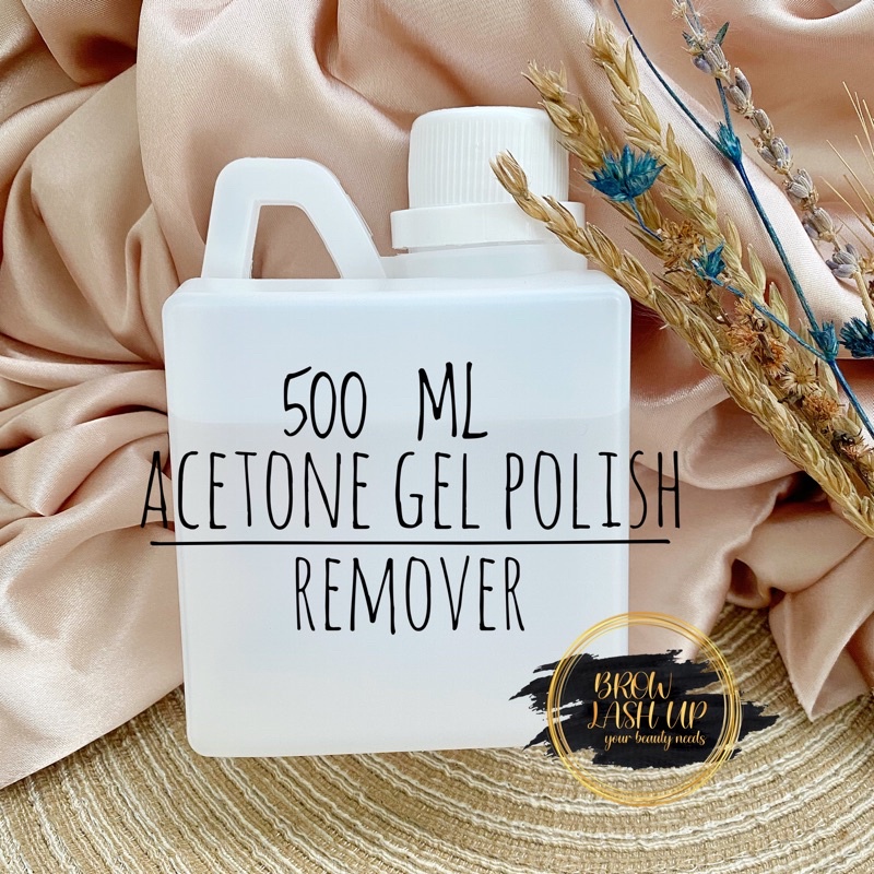 500ml Aseton Cairan Pembersih Kutek Gel Polish Remover / Aseton Kutek Kuku 500ml Ampuh Untuk Gel Polish