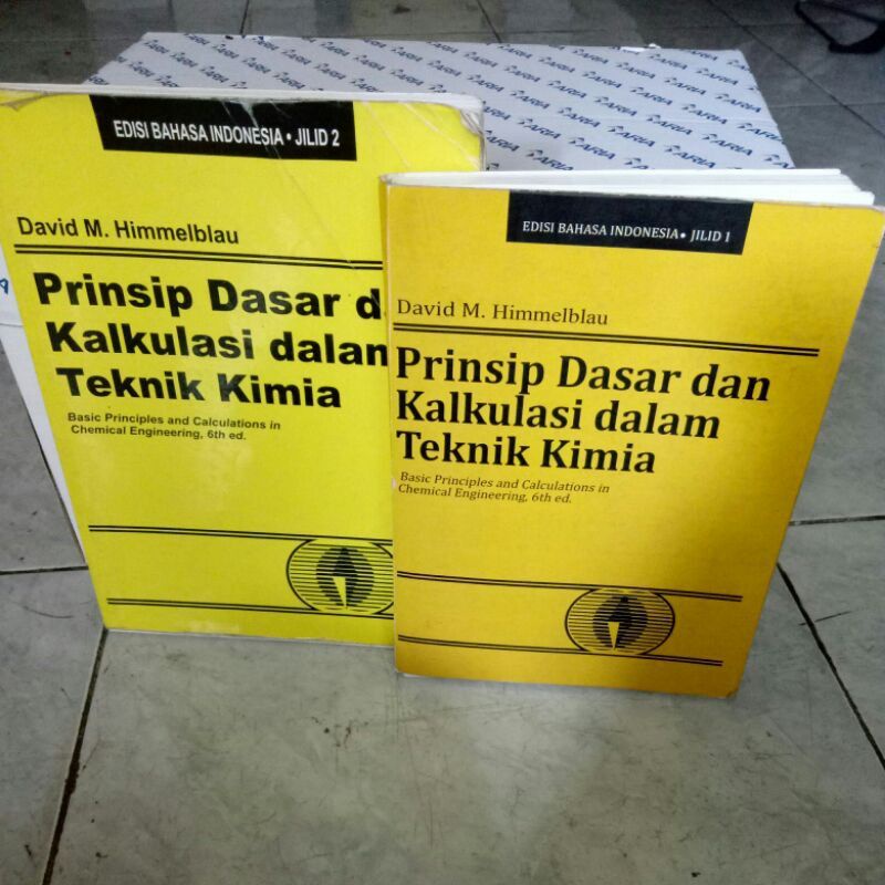 

Prinsip dasar dan kalkulasi dalam teknik kimia jilid 1 dan 2 (harga tertera 2 buku)
