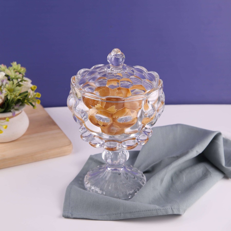 TOPLES PERMEN KACA CAPODIMONTE MOTIF BOLA POLOS - ABG51102FC