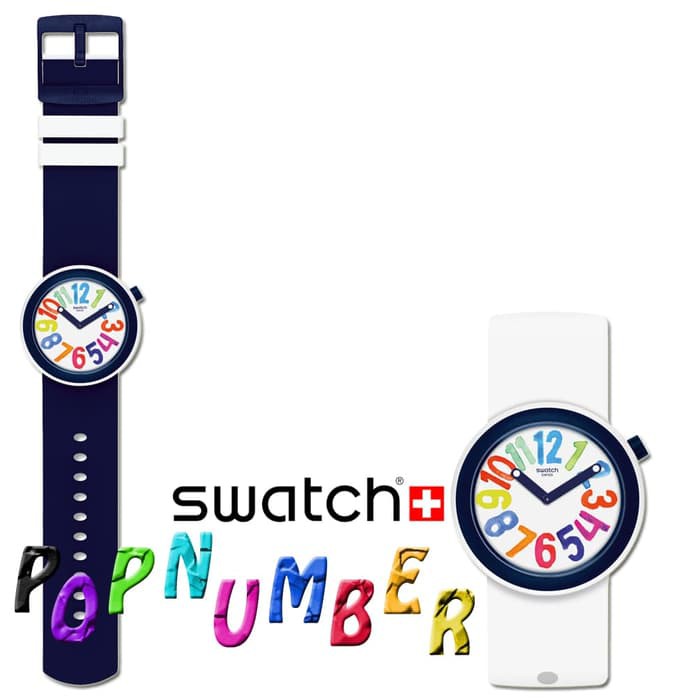 Swatch Pop PNW107 PopNumber Original Garansi Resmi Swatch 2 Tahun