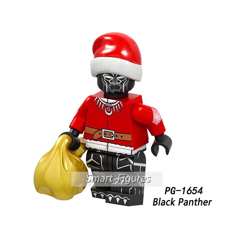 Pg8189 Mainan Action Figure Mini Karakter Black Panther Captain Marvel Untuk Hadiah Natal