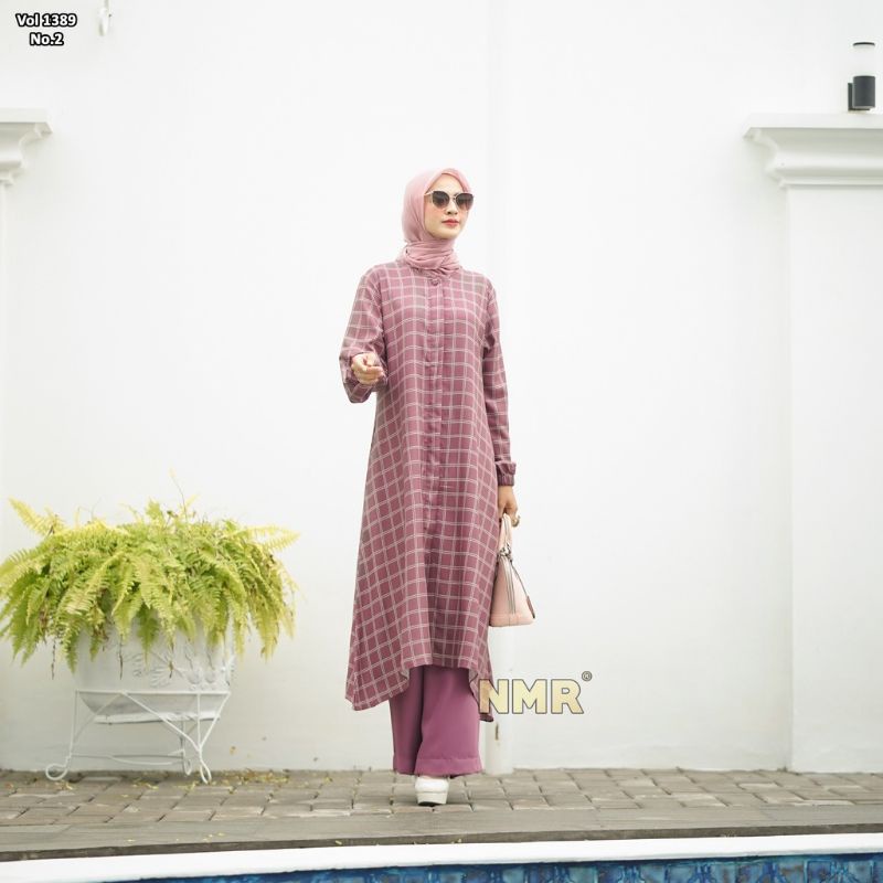 NMR Stelan Tunik dan Celana by Nmr by namira Ori New