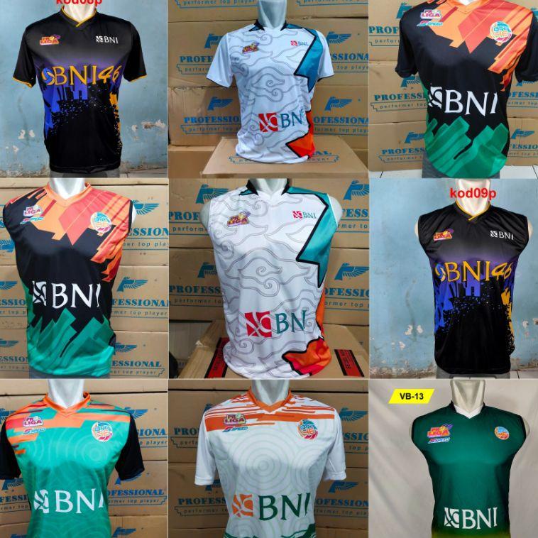 Viral /f58₵ kaos printing depan sajah voli proliga baju voli proliga BAJU VOLI BNI kaos voli bni baj