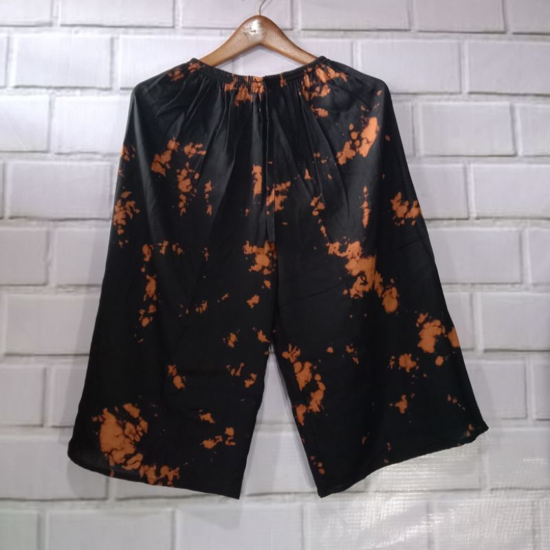 kulot 7/8 tie dye celana tie dye bahan adem /Celana Bali / Kulot Tanggung / Celana Tanggung / Celana