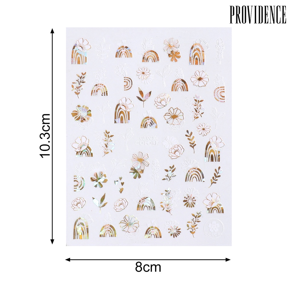 Providence Stiker Nail Art / Manicure Ultra Tipis Multi Motif Untuk Wanita