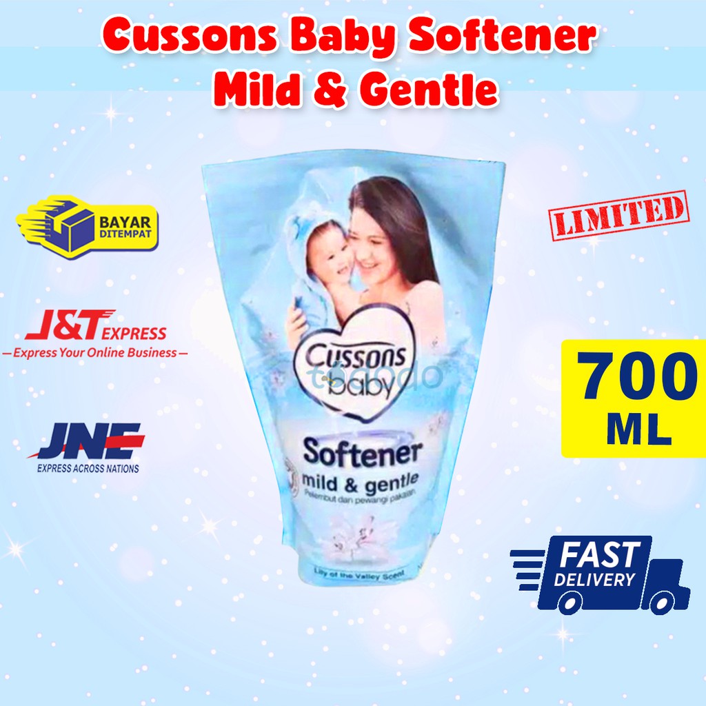 Cussons Baby Softener Mild &amp; Gentle - Pelembut Serta Pewangi 700ml