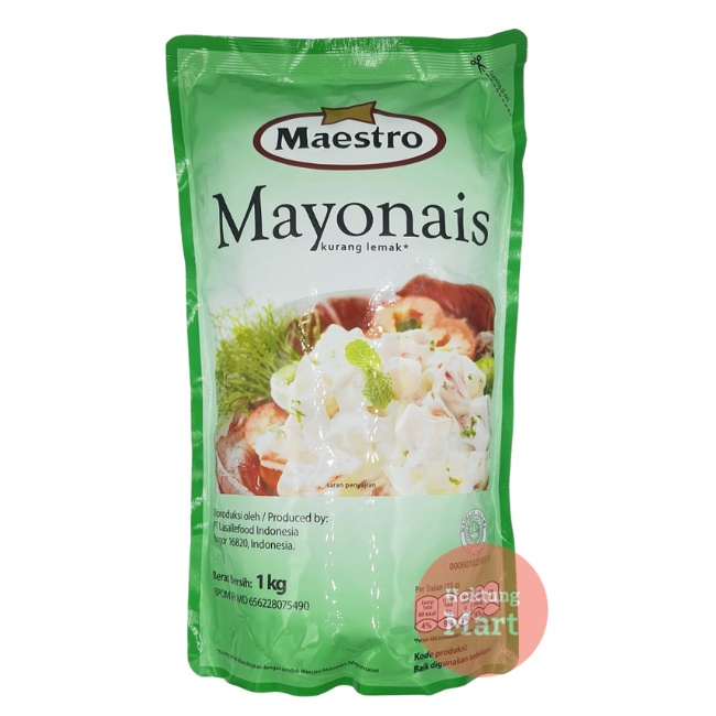 

Maestro Mayonnaise 1kg Mayo Mayones Mayonaise