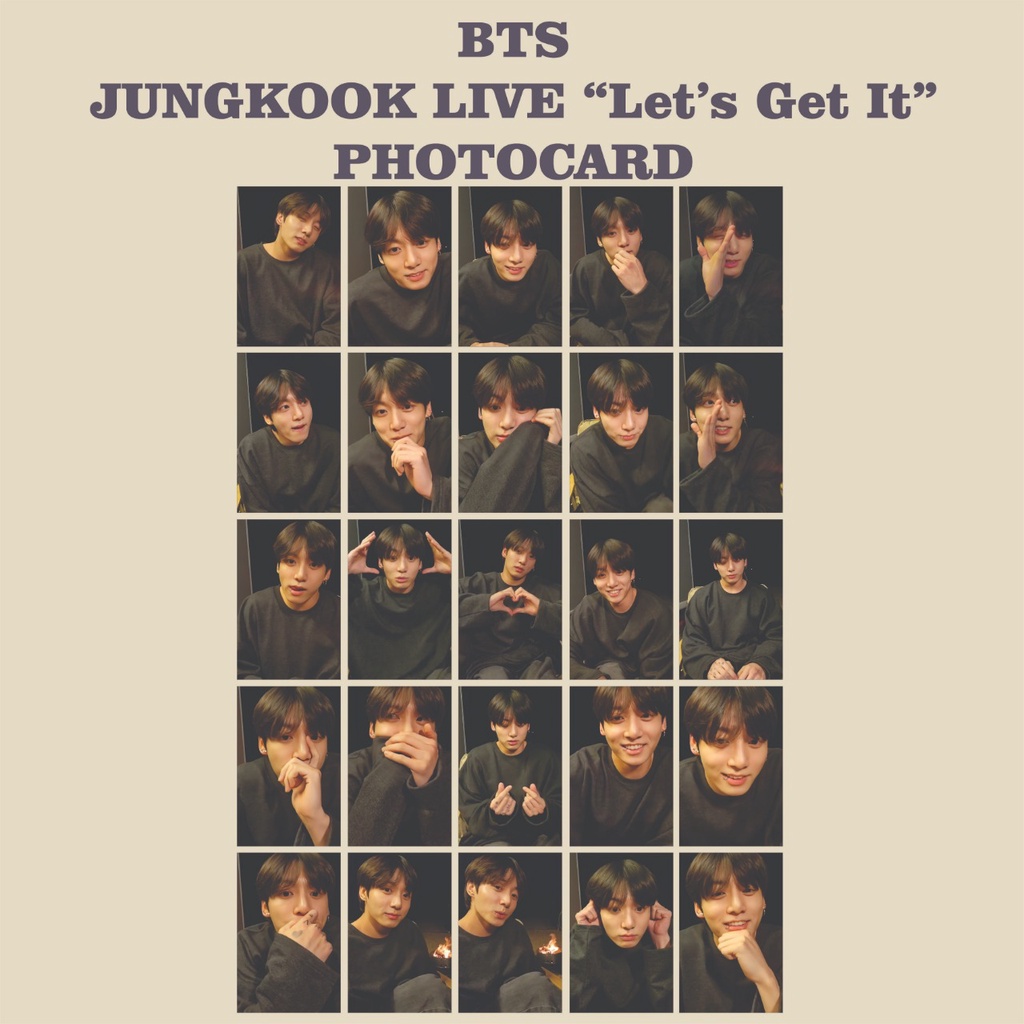 PHOTOCARD JUNGKOOK V LIVE 070622 150622