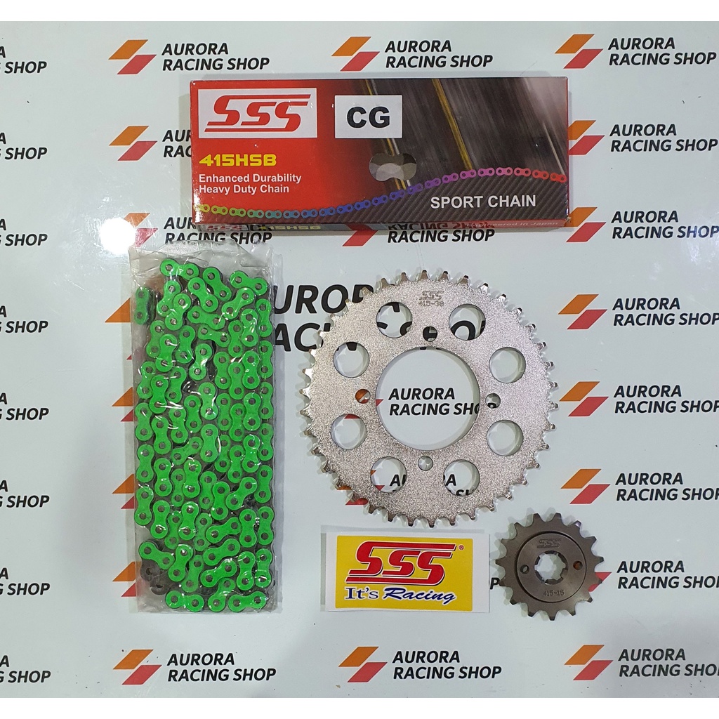 Gear Set SSS Jupiter MX Old / New Jupiter MX 135 & Rantai SSS 415 HSB Colour Series