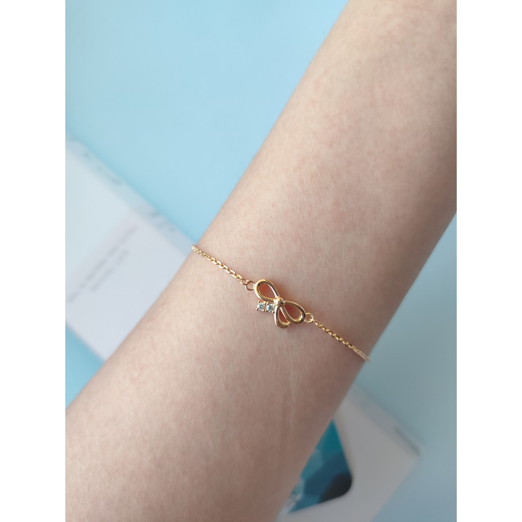 SK - Gelang Rantai Pita Emas Asli Panjang 19 cm Gelang Serut 300 toko emas GLR0042