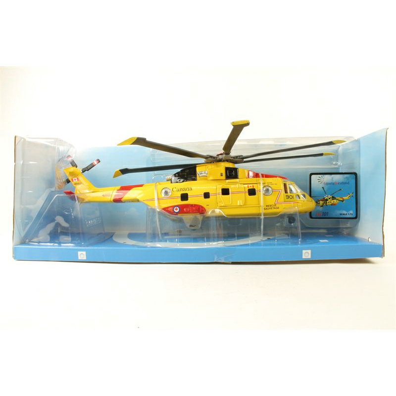 diecast miniatur pesawat helicopter Agusta westland aw101 helikopter newray sky pilot 1:72