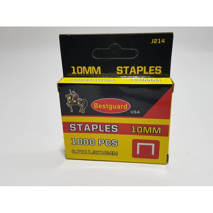 

Up to 10% BESTGUARD ISI Strapler 10 mm / ISI Stapler Tembak Gun Tacker 10 mm