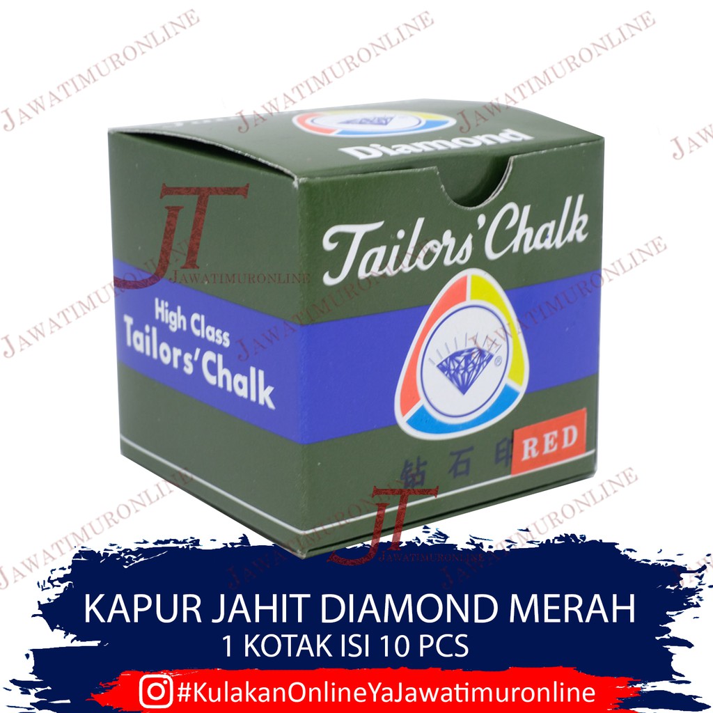 KAPUR JAHIT MERK &quot;DIAMOND&quot; (PUTIH,MERAH,KUNING,BIRU)