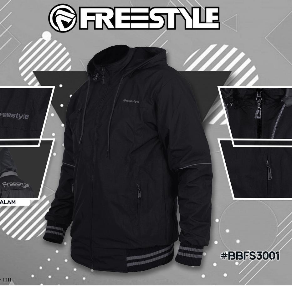 [KODE PRODUK FTP7K10047] Freestyle Jaket Pria Wanita Sporty Parasut Casual BB Bolak Balik Jaket Jumb
