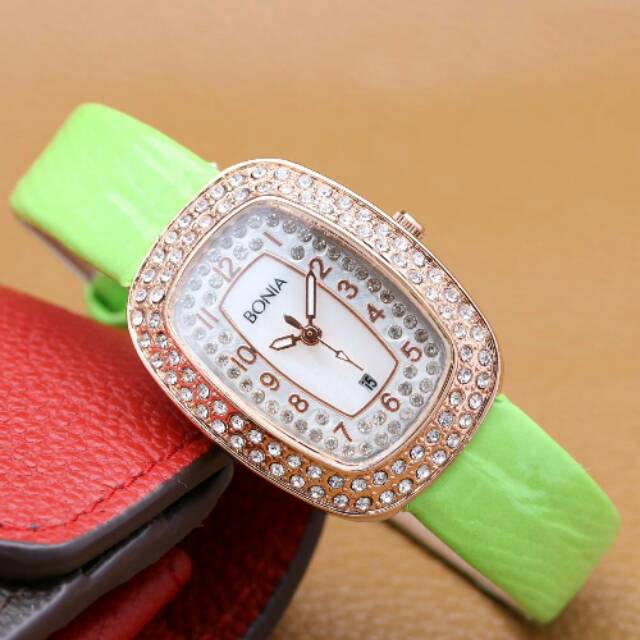 JAM TANGAN CEWEK/WANITA BONIA KW SUPER DIAMOND KULIT TERBARU ELEGANT HARGA BERSAHABAT...