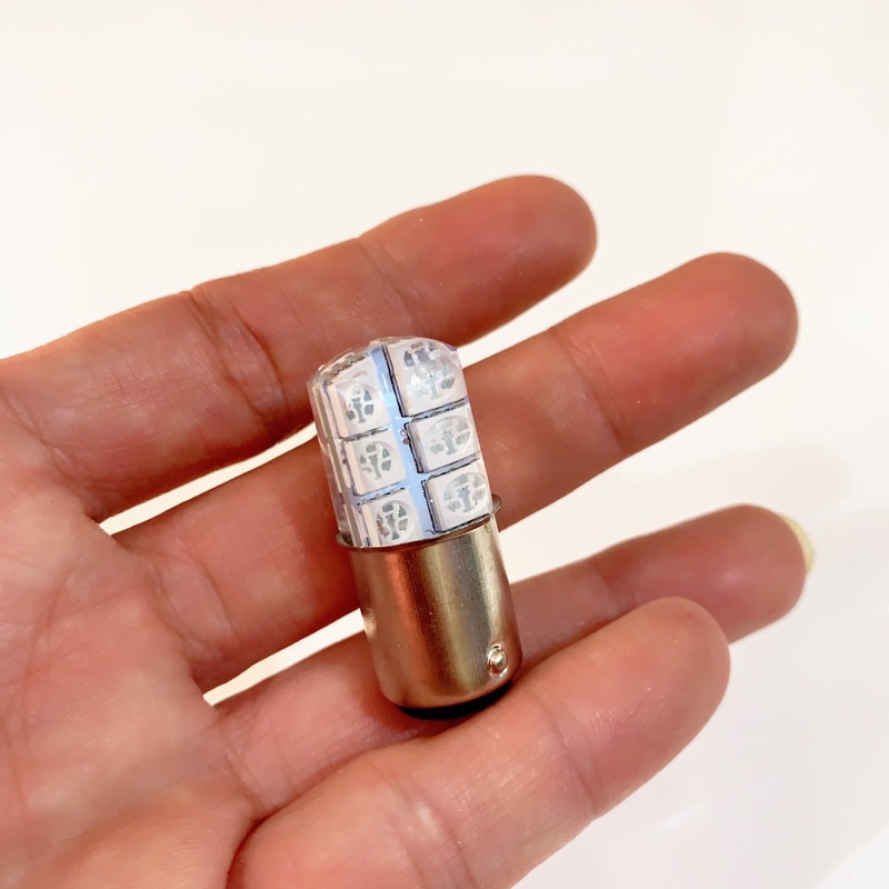 BOHLAM LAMPU STOP REM BELAKANG LED KEDIP/STROBO WARNA-WARNI MODEL JELLY 12MATA UNIVERSAL MOTOR MIO/B