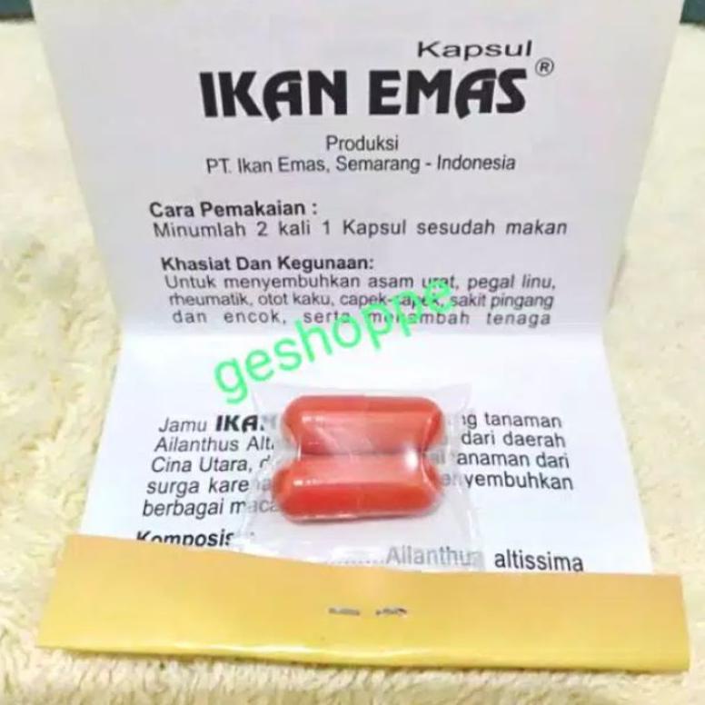 Jamu Asam Urat Pegal Linu Cap Ikan Emas