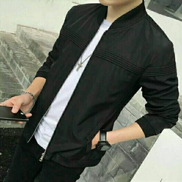 Jaket pria jaket bomber casual model terbaru terlaris