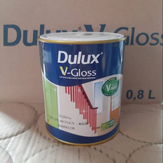 Cat Kayu dan besi Dulux V gloss warna standard