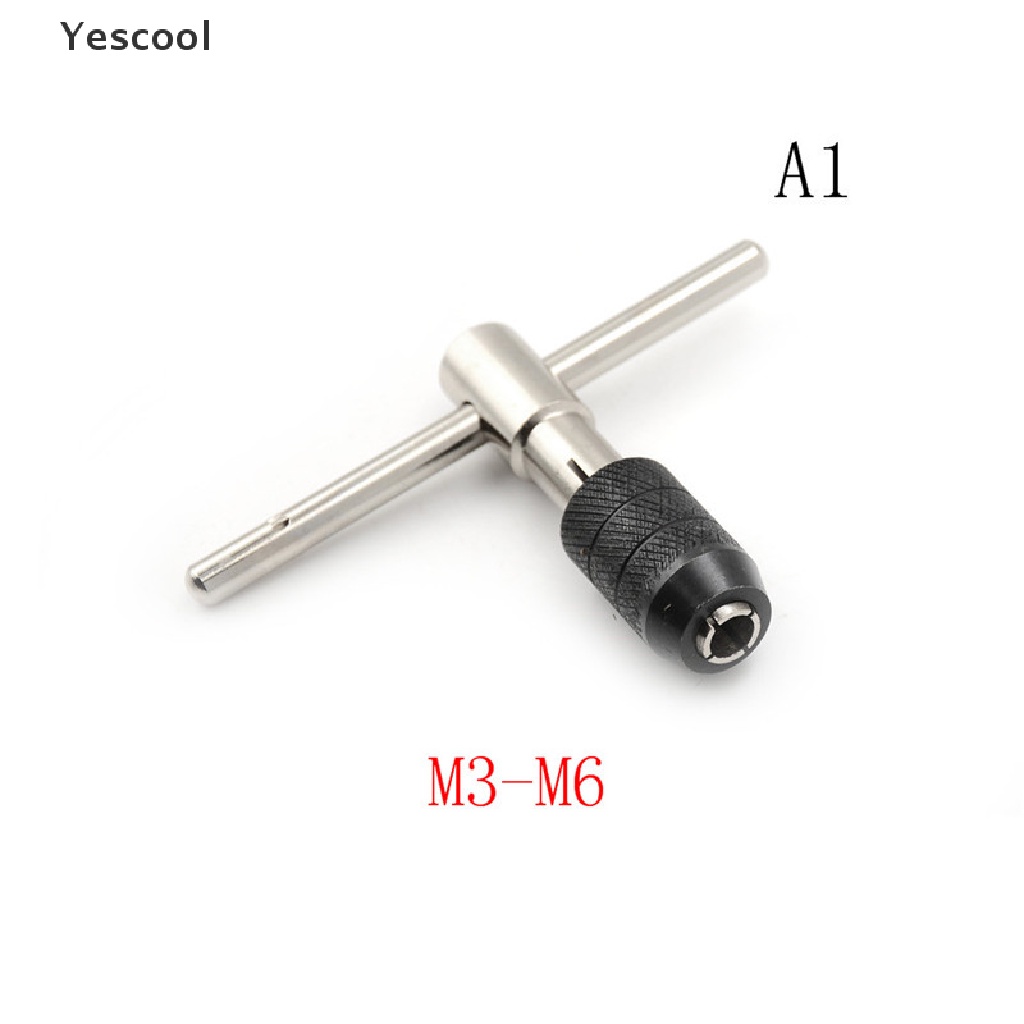 Yescool Kunci Pas Ratchet Gagang T Adjustable M3-M6 / M5-M8 / M6-M12