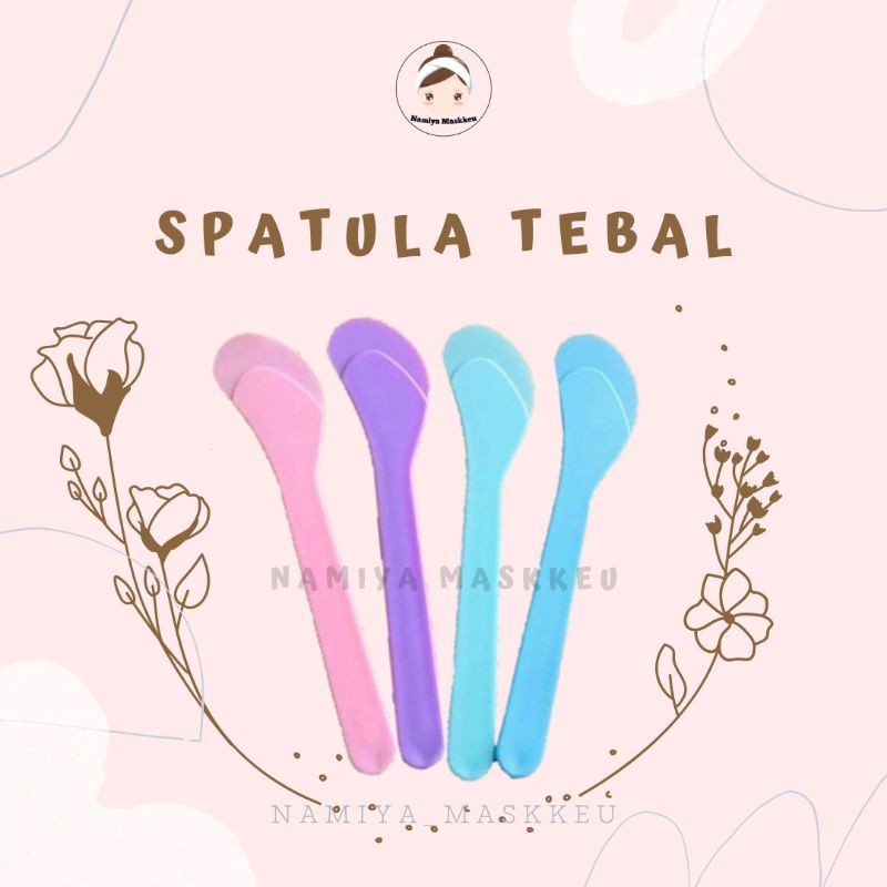 [TERMURAH] Spatula Masker Wajah Tebal / Spatula Masker Organik Reseller / Adukan Adonan Masker Wajah