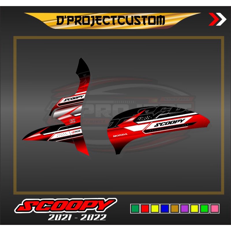 Striping variasi scoopy 2021-2022