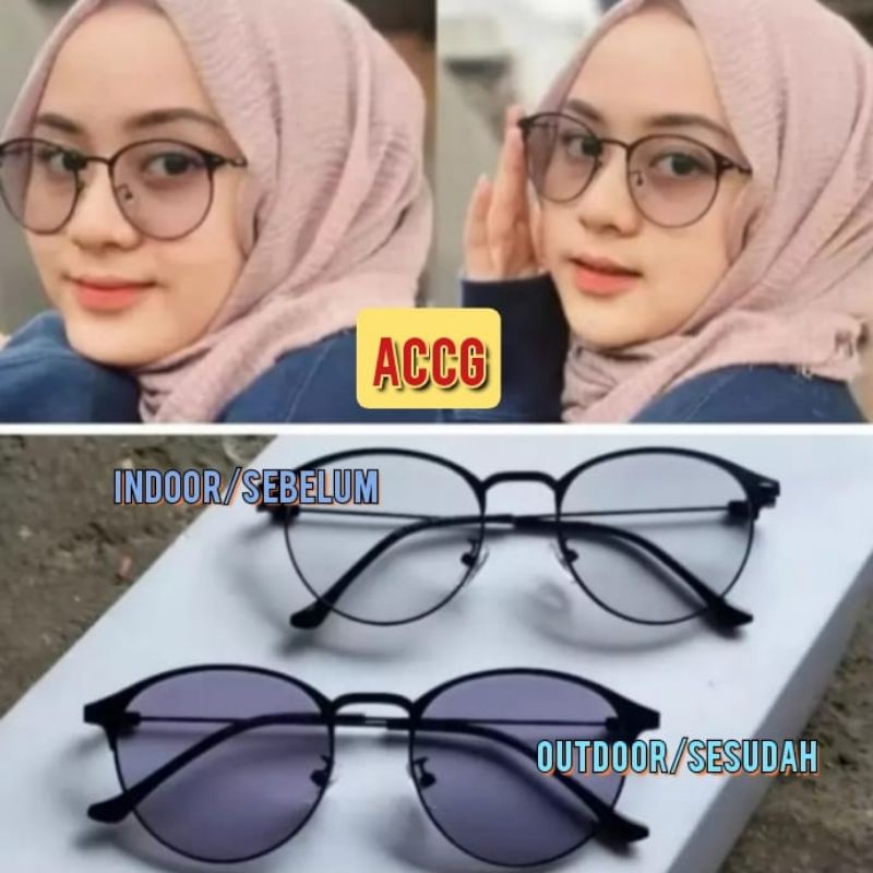 Kacamata photocromic bulat