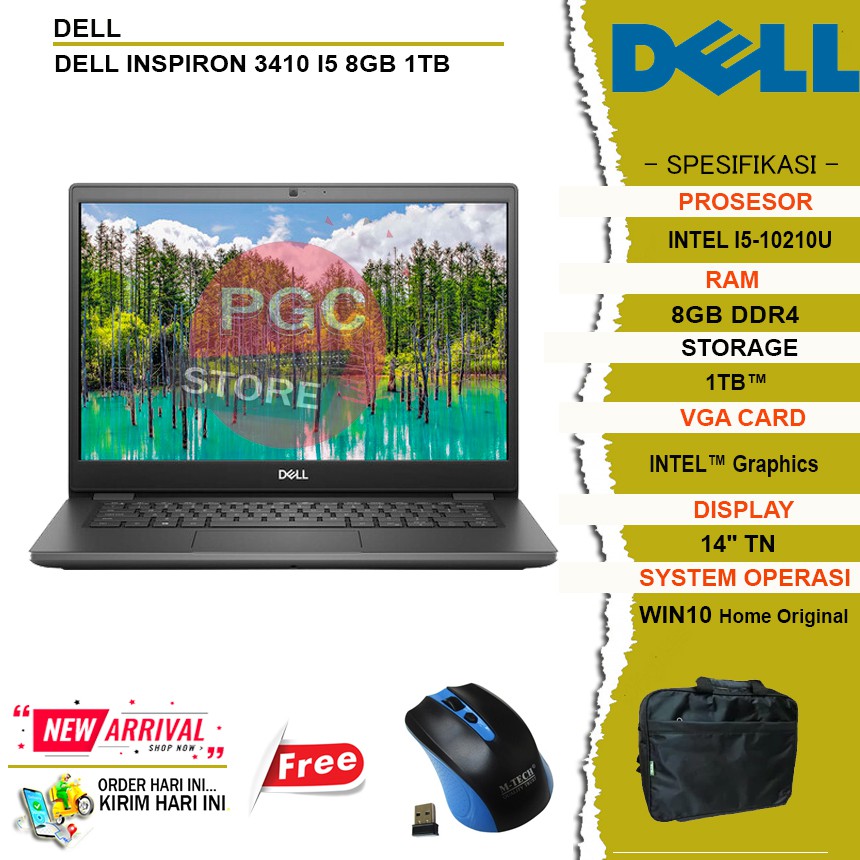 Dell Latitude 3410 I5 u Ram 8gb 256gb Ssd Windows 10home Black Shopee Indonesia
