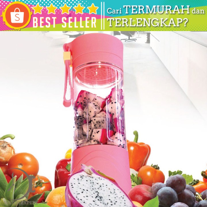 Blender Jus Portable 380ml - Pink